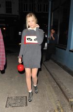 LAURA WHITMORE Arrives at the Groucho Club in London 06/03/2015