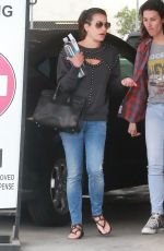 LEA MICHELE Leaves a Studio in Hollywood 06/09/2015