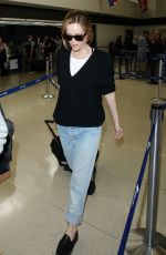 LESLIE MANN at LAX Airport in Los Angeles 06/12/2015