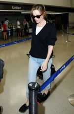 LESLIE MANN at LAX Airport in Los Angeles 06/12/2015