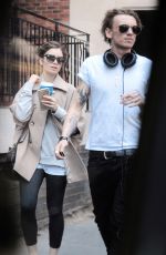 LILY COLLINS and Jamie Campbell Bower Out and About in London 06/25/2015