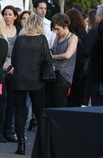 LILY COLLINS Arrives at U2 Concert in Inglewood
