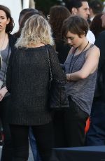 LILY COLLINS Arrives at U2 Concert in Inglewood