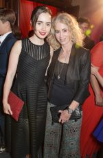 LILY COLLINS at Bend It Like Beckham Press Night in London