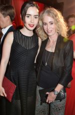 LILY COLLINS at Bend It Like Beckham Press Night in London