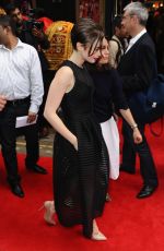 LILY COLLINS at Bend It Like Beckham Press Night in London
