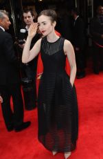 LILY COLLINS at Bend It Like Beckham Press Night in London