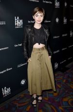 LILY COLLINS at Fast Times at Ridgemont High Live Read at LA Film Festival