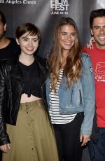 LILY COLLINS at Fast Times at Ridgemont High Live Read at LA Film Festival