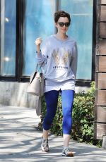 LILY COLLINS Leaves CVS Pharmacy in Los Angeles 06/16/2015