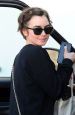 LILY COLLINS Out and About in Los Angeles 06/02/2015