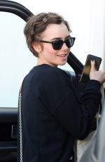 LILY COLLINS Out and About in Los Angeles 06/02/2015