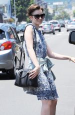 LILY COLLINS Out and About in Los Angeles 06/15/2015