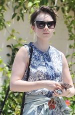 LILY COLLINS Out and About in Los Angeles 06/15/2015