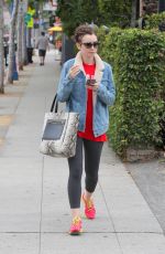 LILY COLLINS Out and About in West Hollywood 06/11/2015