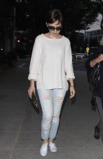 LILY COLLINS Out in Santa Monica Boulevard in Los Angeles 06/10/2015