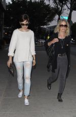 LILY COLLINS Out in Santa Monica Boulevard in Los Angeles 06/10/2015