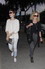 LILY COLLINS Out in Santa Monica Boulevard in Los Angeles 06/10/2015