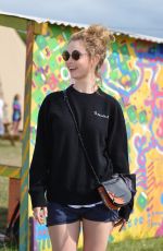 LILY JAMES at Glastonbury Festival in Glastonbury 06/27/2015
