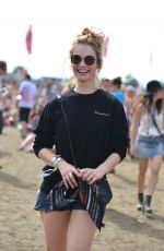 LILY JAMES at Glastonbury Festival in Glastonbury 06/27/2015