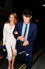 LILY JAMES Night Out in London 06/22/2015