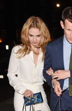 LILY JAMES Night Out in London 06/22/2015