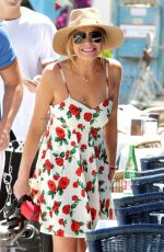 LINDSAY LOHAN Arrives at a Boat in Naples 06/27/2015
