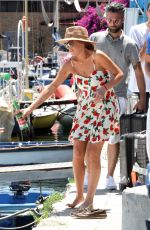 LINDSAY LOHAN Arrives at a Boat in Naples 06/27/2015