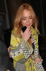 LINDSAY LOHAN at I-D and Jeremy Scott for Moschino Anniversary Party in London