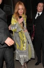 LINDSAY LOHAN at I-D and Jeremy Scott for Moschino Anniversary Party in London