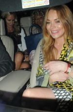 LINDSAY LOHAN at I-D and Jeremy Scott for Moschino Anniversary Party in London