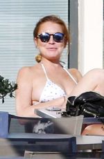 LINDSAY LOHAN on Vacation in Monaco 06/19/2015