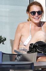 LINDSAY LOHAN on Vacation in Monaco 06/19/2015