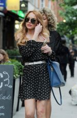LINDSAY LOHAN Out and About in London 06/24/2015