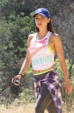 LINDSEY MORGAN Out Hiking in Los Angeles 06/26/2015