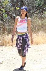LINDSEY MORGAN Out Hiking in Los Angeles 06/26/2015
