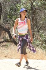 LINDSEY MORGAN Out Hiking in Los Angeles 06/26/2015