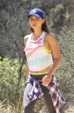 LINDSEY MORGAN Out Hiking in Los Angeles 06/26/2015