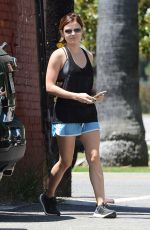 LUCY HALE Leaves a Gym in West Hollywood 06/19/2015 