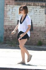 LUCY HALE Out and About in West Hollywood 06/24/2015