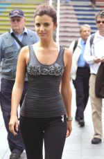 LUCY MECKLENBURGH in Tights Out and About in London 06/25/2015