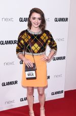 MAISIE WILLIAMS at Glamour Women of the Year Awards in London