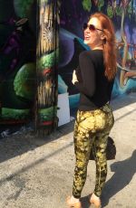 MAITLAND WARD on the Set of a Photoshoot in Hollywood 06/12/2015