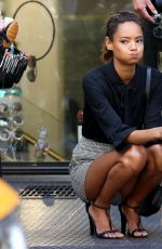 MALAIKA FIRTH on the Set of Express Campaign Photoshoot in New York 06/10/2015