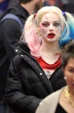 MARGOT ROBBIE on the Set of Suicide Squad in Toronto 06/01/2015