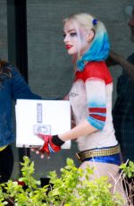 MARGOT ROBBIE on the Set of Suicide Squad in Toronto 06/07/2015