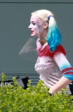 MARGOT ROBBIE on the Set of Suicide Squad in Toronto 06/07/2015