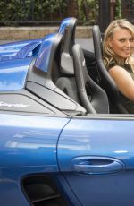 MARIA SHARAPOVA Drives a Oorsche Out in London 06/25/2015