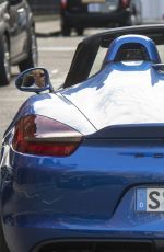 MARIA SHARAPOVA Drives a Oorsche Out in London 06/25/2015