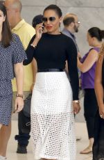 MELANIE BROWN Leaves a Radio Studio in New York 06/24/2015